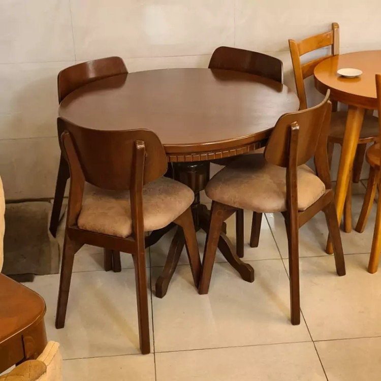 میز ناهار خوری 4 نفره میزه گرد پسکرایه