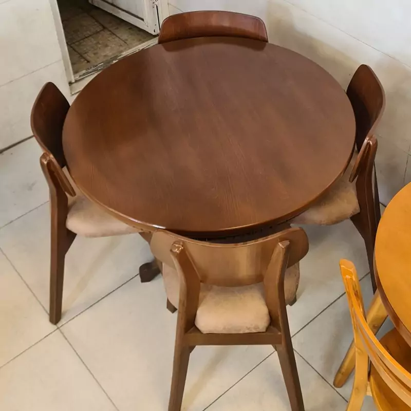 میز ناهار خوری 4 نفره میزه گرد پسکرایه