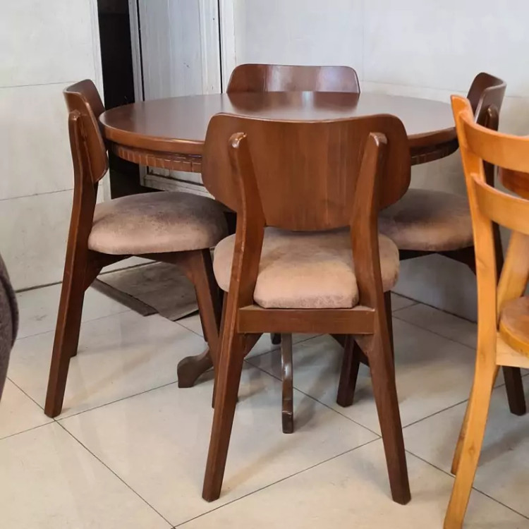 میز ناهار خوری 4 نفره میزه گرد پسکرایه