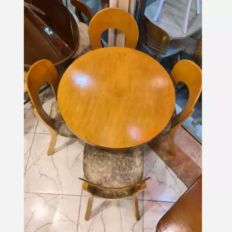 میز ناهار خوری 4نفره مدل نعل اسبی پسکرایه