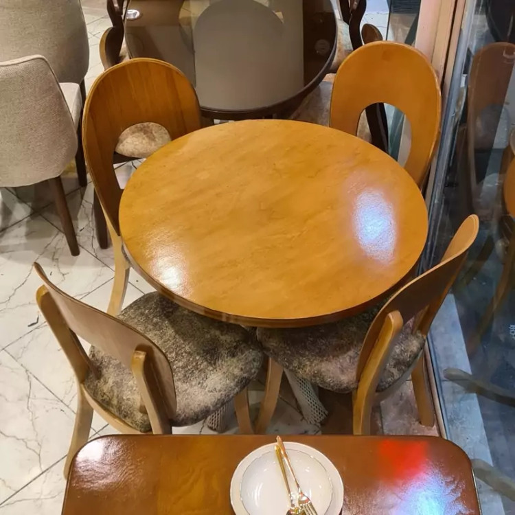 میز ناهار خوری 4نفره مدل نعل اسبی پسکرایه