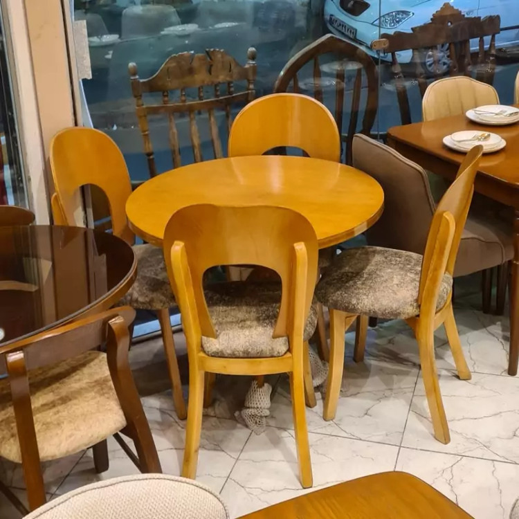 میز ناهار خوری 4نفره مدل نعل اسبی پسکرایه