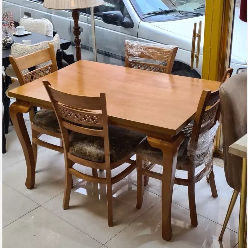 میز ناهار خوری 4نفره مدل سم آهویی پسکرایه