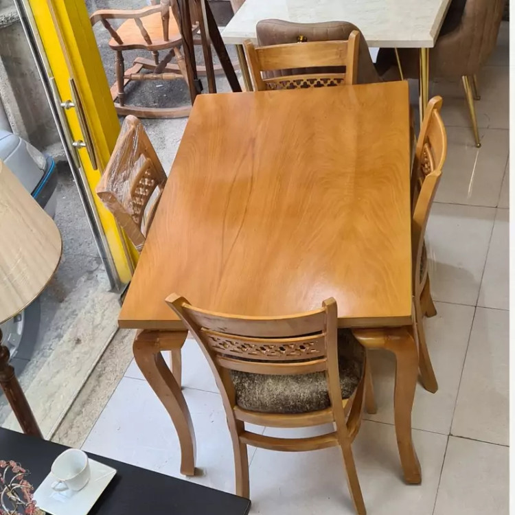 میز ناهار خوری 4نفره مدل سم آهویی پسکرایه