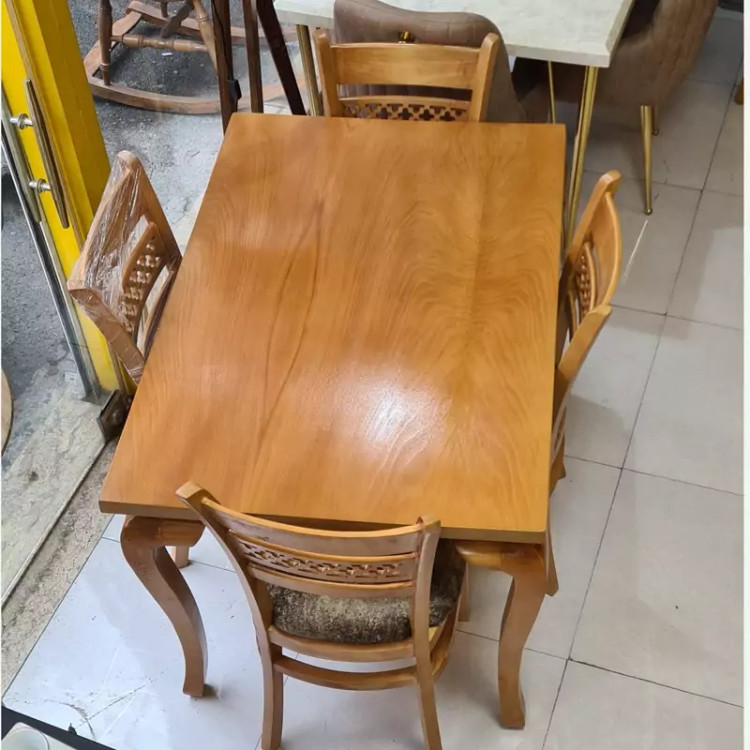 میز ناهار خوری 4نفره مدل سم آهویی پسکرایه