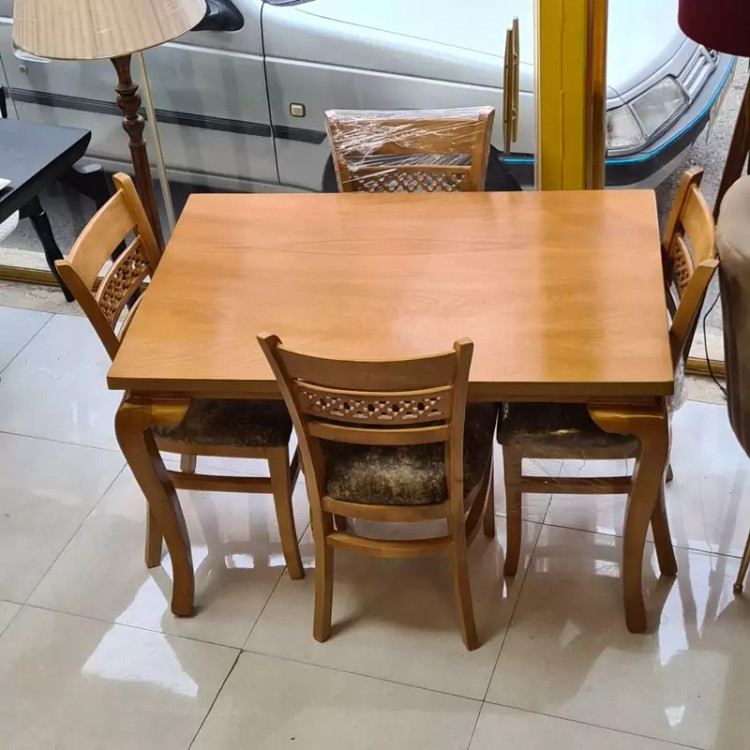 میز ناهار خوری 4نفره مدل سم آهویی پسکرایه