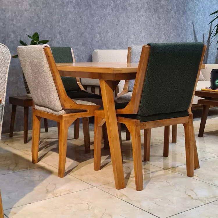 میز ناهار خوری 4نفره مدل کنزو چوبه راش پسکرایه