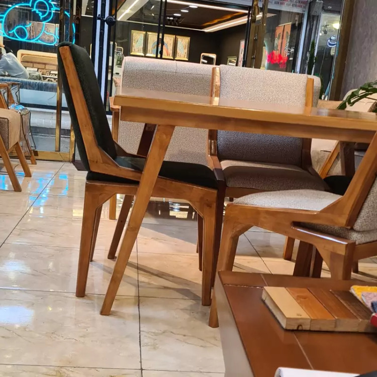 میز ناهار خوری 4نفره مدل کنزو چوبه راش پسکرایه