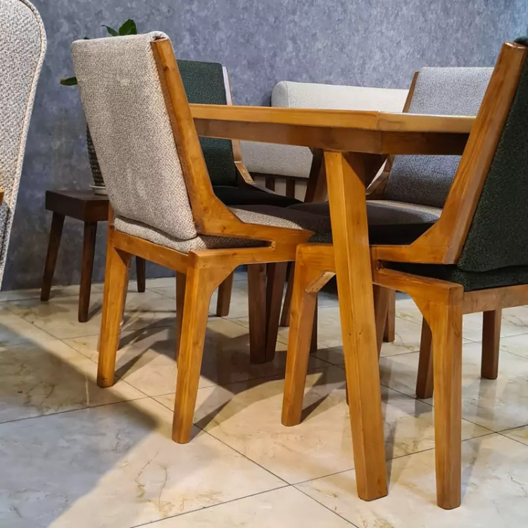 میز ناهار خوری 4نفره مدل کنزو چوبه راش پسکرایه