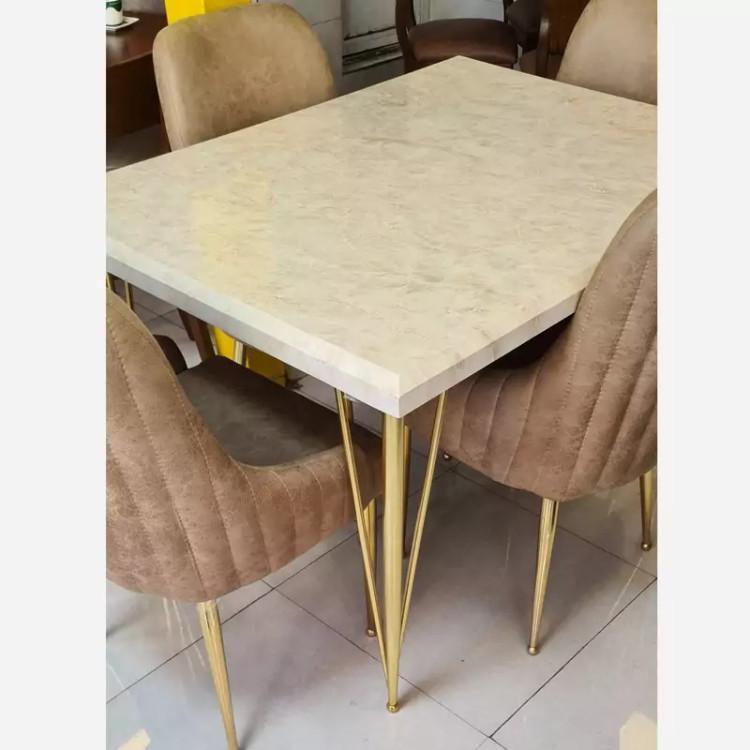 میز ناهار خوری 4نفره مدل پایه فلزی پسکرایه
