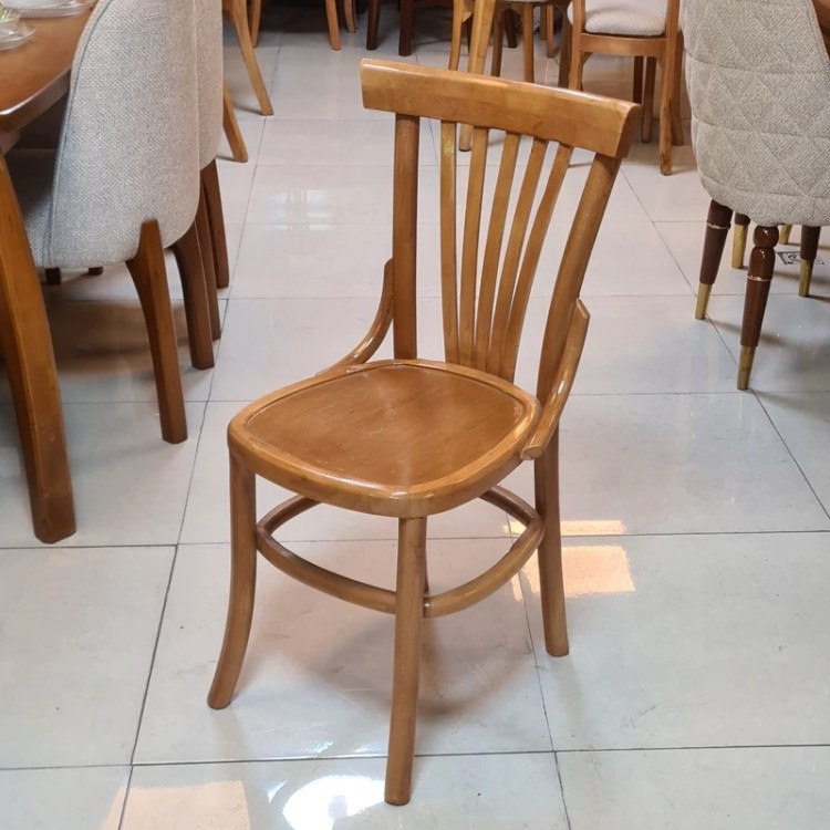 میز ناهار خوری 4نفره مدل لهستانی فندقی روشن پسکرایه