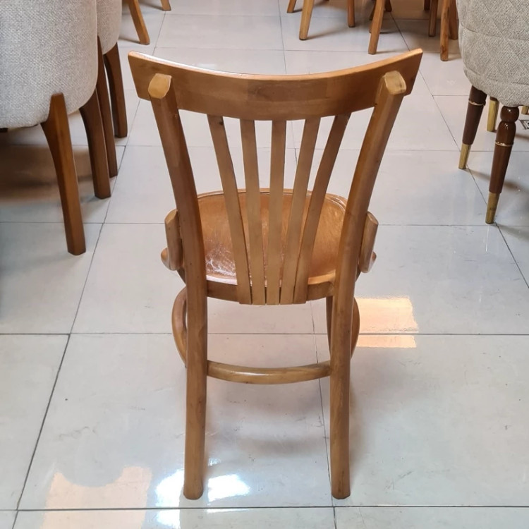 میز ناهار خوری 4نفره مدل لهستانی فندقی روشن پسکرایه
