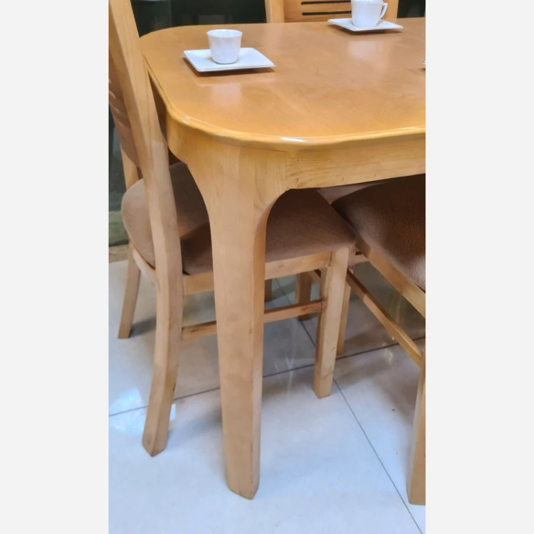 میز ناهار خوری 4نفره مدل آبشار فندقی روشن پسکرایه