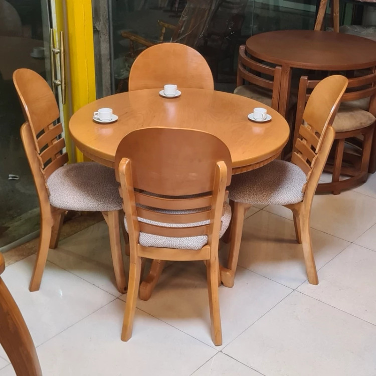 میز ناهار خوری 4نفره مدل تیغ ماهی پسکرایه
