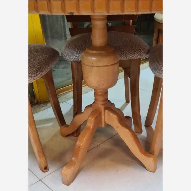 میز ناهار خوری 4نفره مدل تیغ ماهی پسکرایه