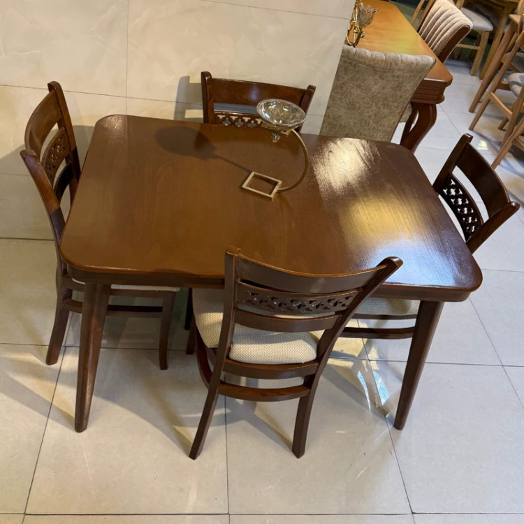 میز ناهار خوری 4نفره مدل ستاره پسکرایه