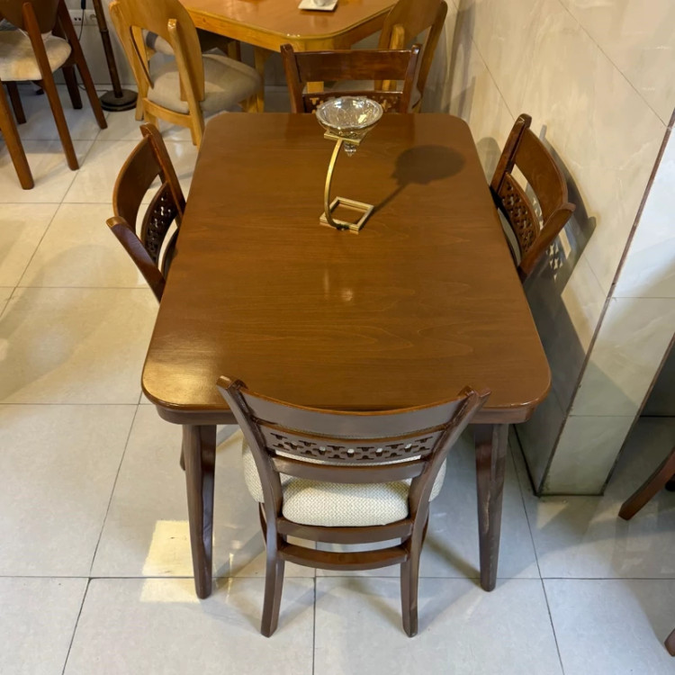 میز ناهار خوری 4نفره مدل ستاره پسکرایه