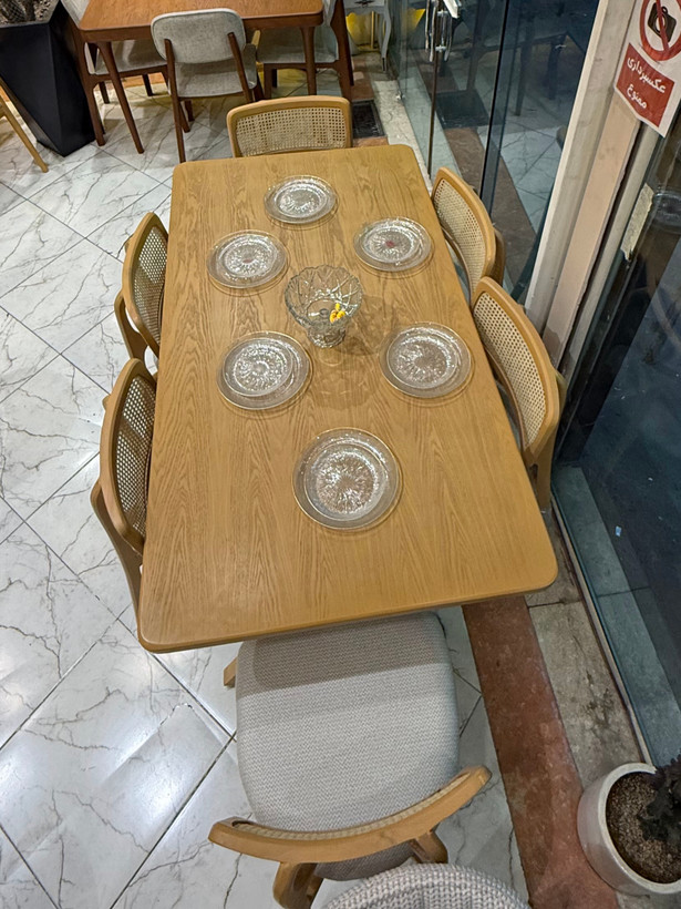 میز ناهار خوری ۶نفره مدل ایکس پسکرایه