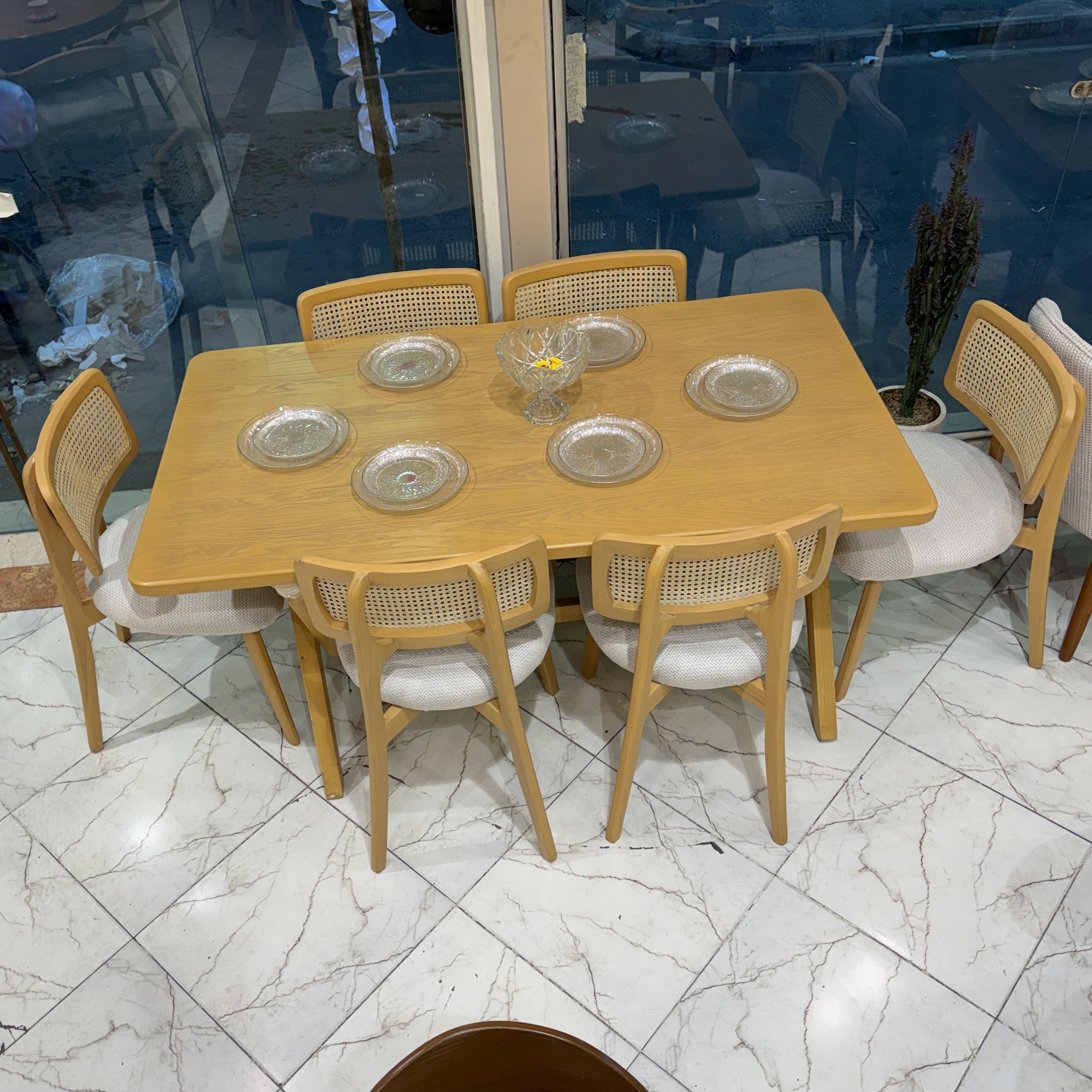 میز ناهار خوری ۶نفره مدل ایکس پسکرایه